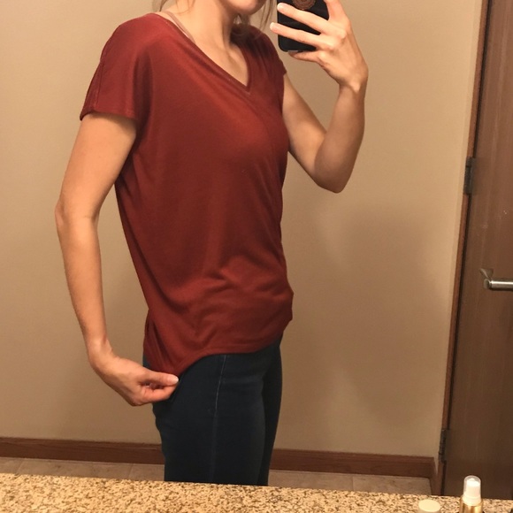 WHBM Rust layering short sleeve top XS - Picture 3 of 7